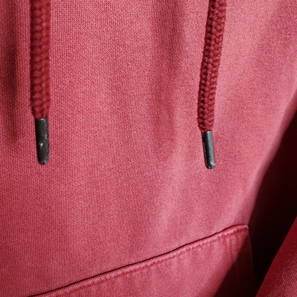 🍋5/$25The North face Mens Garment Dye Fleece Red Hoodie Small 052 - Picture 5 of 6